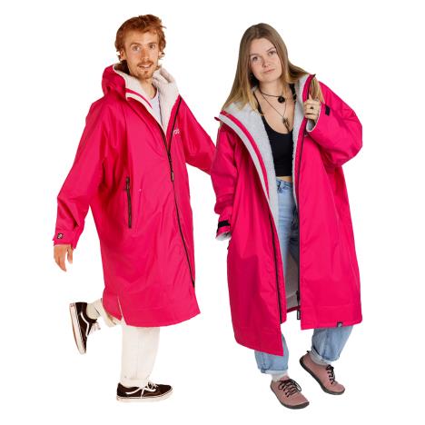 dryrobe Advance Long Sleeve Changing Robe - Pink / Light Grey   £165.00